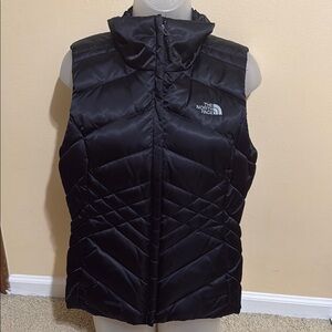 The North Face Black Quilted Down Vest